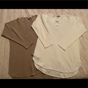 Two Michael Kors tops, perfect for fall.
